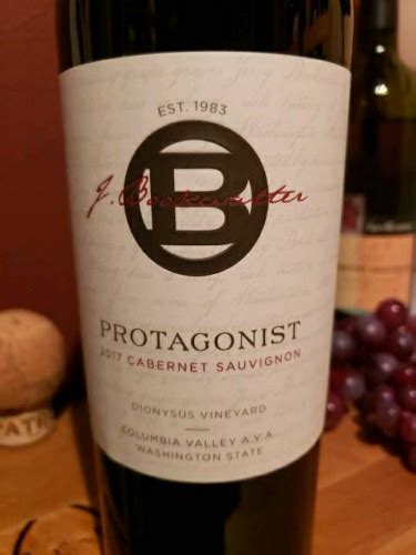 2018 J Bookwalter Protagonist Dionysus Vineyard Cabernet Sauvignon