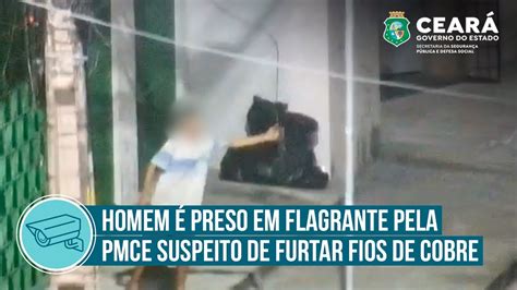 Homem é preso em flagrante pela PMCE suspeito de furtar fios de cobre