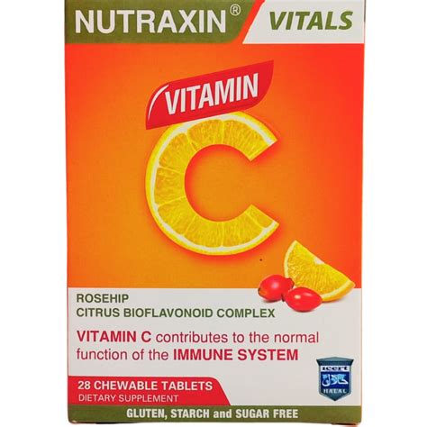 Nutraxin Vitals Vitamin-C 28 Çiğneme Tableti | Orijinal Ürün Garantisi ...