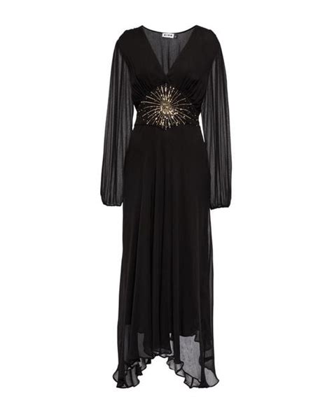 Rixo London Christie Embellished Chiffon Maxi Dress In Black Lyst