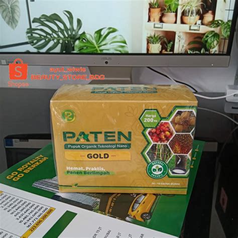 Jual Pupuk Organik Pupuk Sawit Pupuk Paten Gold Box Isi Sachet