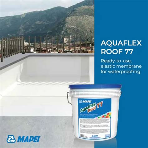 Mapei Waterproofing Membrane Aquaflex Roof White Grey K