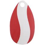 Indiana Spinner Blade Red With White Stripe Sz