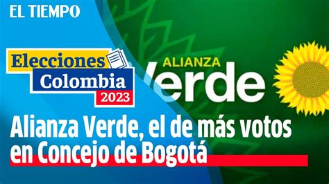 Alianza Verde El Partido M S Votado En Concejo De Bogot El Tiempo