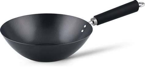 Ken Hom Carbon Steel Wok Cm Excellence Induction Hobs Suitable