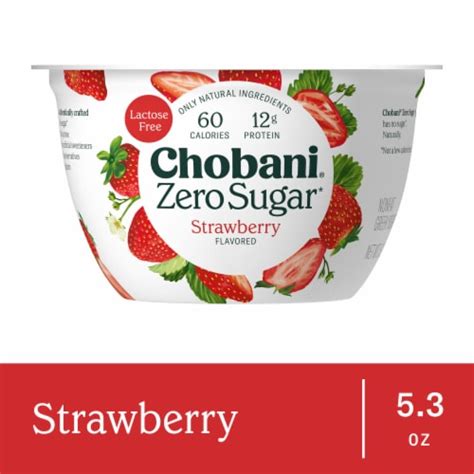 Chobani® Zero Sugar Strawberry Greek Yogurt Cup, 5.3 oz - Smith’s Food ...