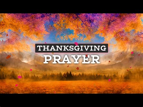 Thanksgiving Prayer | Centerline New Media | WorshipHouse Media