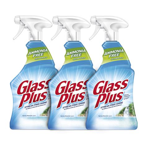 Glass Plus Glass Cleaner 32 Fl Oz Bottle Multi Surface Glass Cleaner