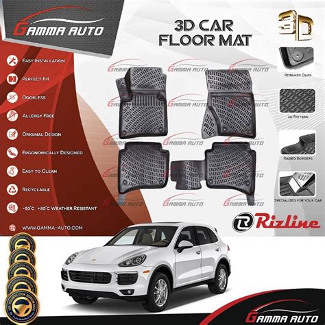 Tapis Sur Mesure Gamma Auto Pvc Porsche Cayenne Phase