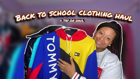 Back To School Clothing Try On Haul Part Tommy Hilfiger Haul