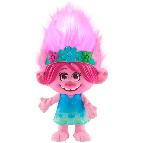 Buy Dreamworks Trollstopia Color Poppin Poppy Interactive Plush With 5 Modes Lights And