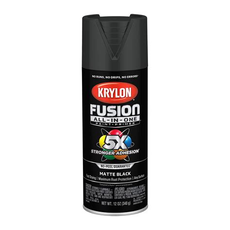 Snapklik.com : Krylon K02754007 Fusion All-in-One Spray Paint, Black ...