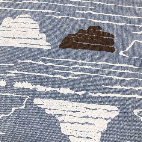 Driftless in Cadet Cloud Print Cotton/Linen Fabric – Fabric & Frolic