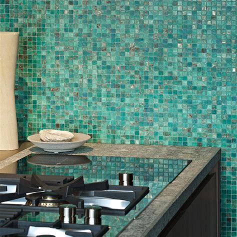 Green Glass Tile Glass Mosaic Tiles Aquablu Mosaics