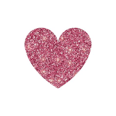 Premium Vector | Pink glitter heart shape design element sparkle bright ...