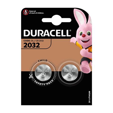 DURACELL CR2032 Pack De 2 Piles Boutons