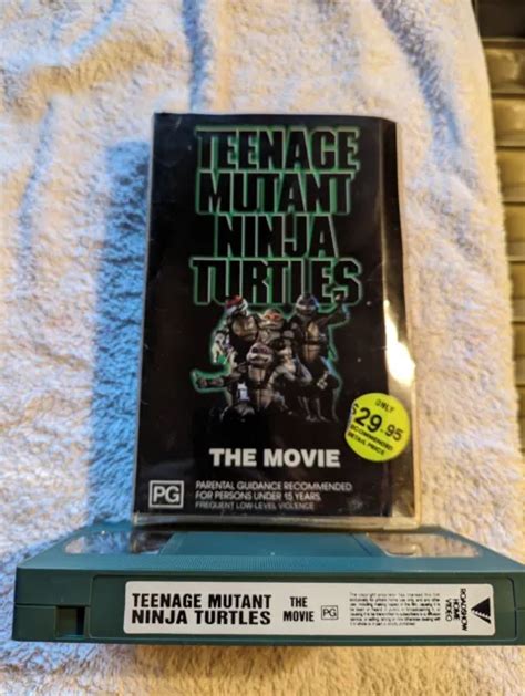 TEENAGE MUTANT NINJA Turtles The Movie VHS Clamshell Working 1990