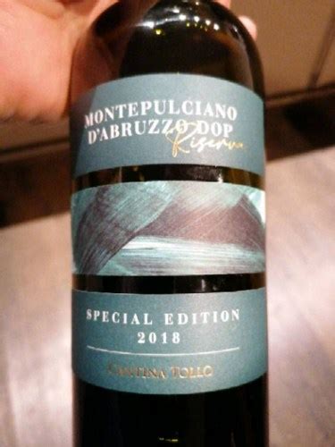 Cantina Tollo Special Edition Montepulciano D Abruzzo Riserva Vivino