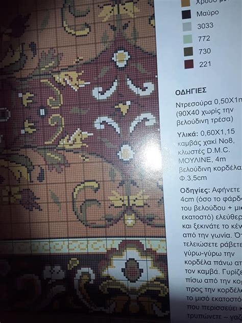 Dmc Cross Stitch Patterns Fabrics Rugs Tejidos Farmhouse Rugs