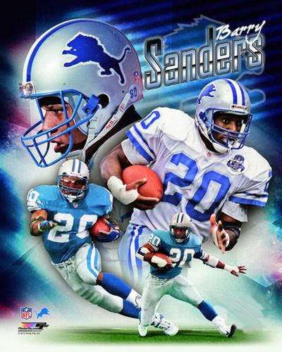 Barry Sanders Posters Sports Poster Warehouse