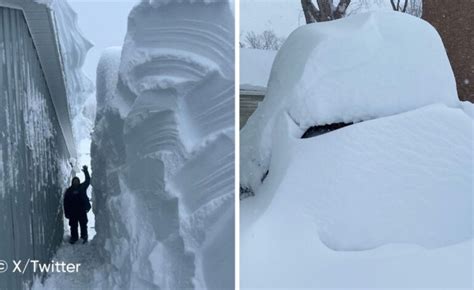 Vidéo Canada un mètre de neige en un weekend lest du pays paralysé