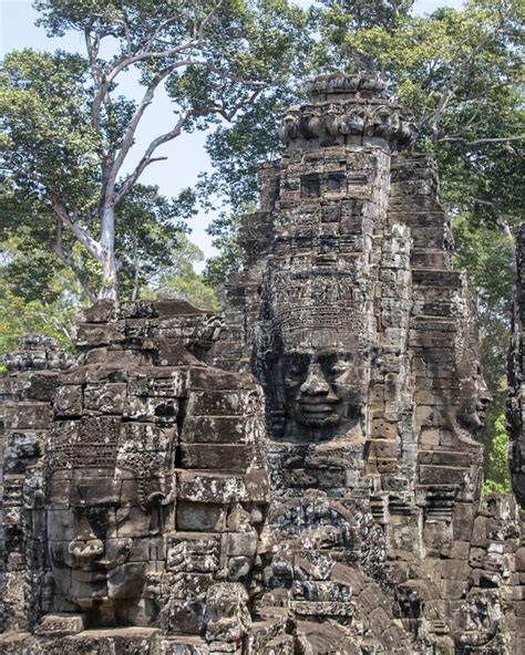 Bayon Is Remarkable For The Serene And Smiling Stone Faces On The