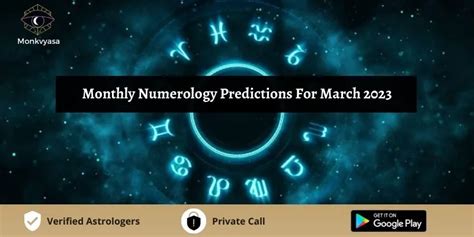 Monthly Numerology Predictions For March Monkvyasa