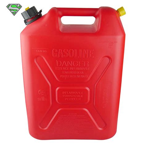 Scepter L Jerry Can Fuel Gasoline Petrol Upright Heavy Duty Plastic