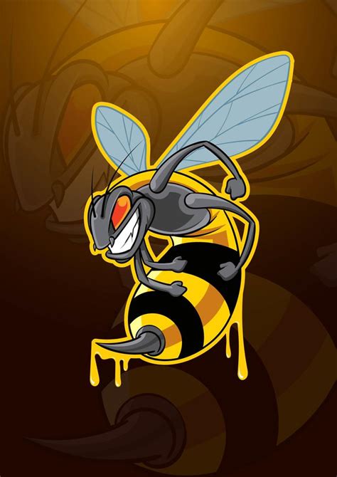 Bee Insect Mascot Logo 211594 Vector Art At Vecteezy