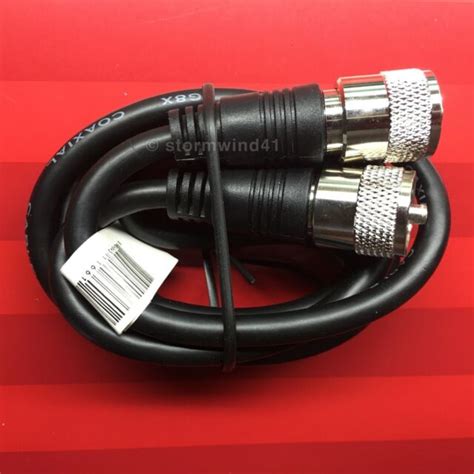 NEW 3 Ft RG 8X Coaxial Coax UHF Male PL 259 Antenna Cable 50 Ohm USA