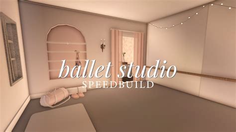 Bloxburg Ballet Studio Speedbuild 🩰 Roblox Bloxburg Youtube