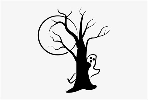 Halloween Tree Drawing at PaintingValley.com | Explore collection of ...