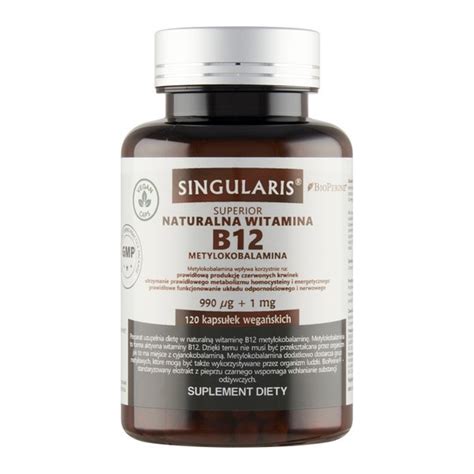 Singularis Superior Naturalna Witamina B Metylokobalamina Bioperine