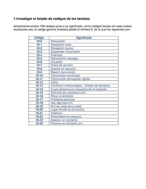 C Digos De Taxi Significado Y Utilidad De Los C Digos Radio Taxi