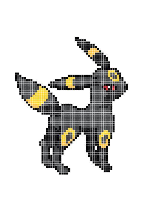 Pokemon Pixel Patterns For Fuse Beads Umbreon Artofit