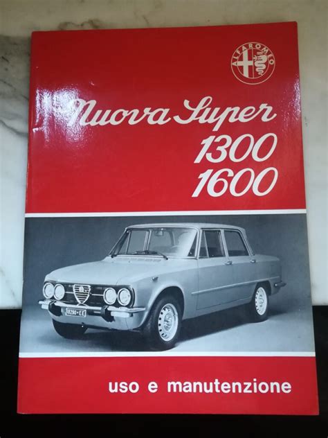 Uso E Manutenzione Alfa Romeo Nuova Super Mostre Scambio D Epoca