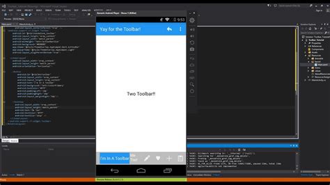 Xamarin Android Tutorial 47 Material Design Customizing Toolbar Youtube