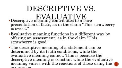 Formulating Evaluative Statements Pptx