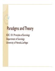 Paradigms And Theory Pdf Paradigms And Theory Soc Principles Of