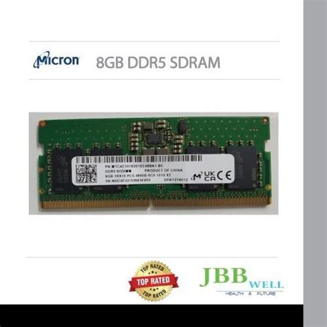 Micron MTC4C10163S1SC48BA1 BC DDR5 SODIMM 8GB 1RX16 PC5-4800B-SC0-1010 ...