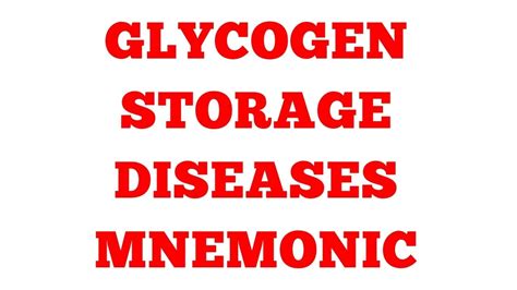 Glycogen Storage Disease Types Mnemonic Dandk Organizer