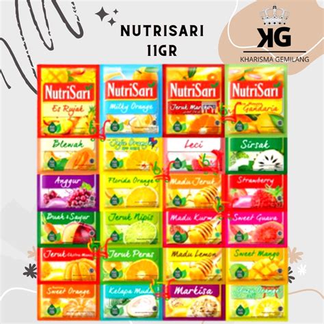 Jual NUTRISARI NUTRISARI 11 Gr 1 PCS Minuman Anak Saset Sachet Rasa