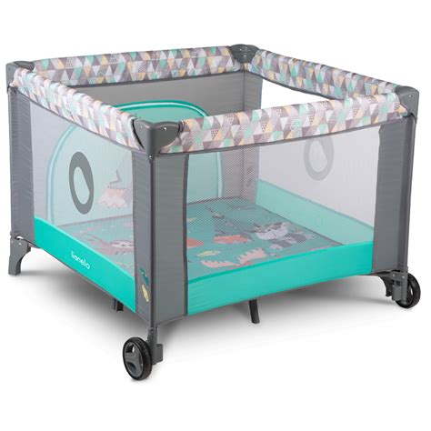Игровой манеж Lionelo Lene Green Turquoise купить по цене 13175 ₽ в ...