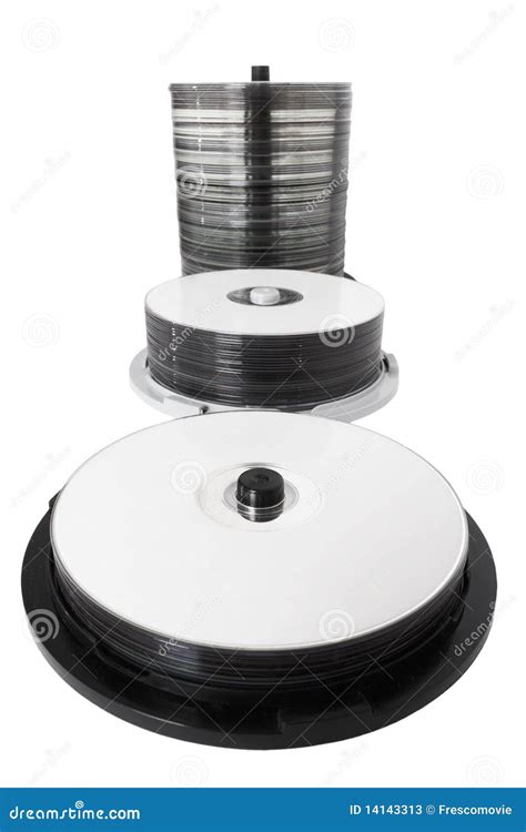 Compact Disc Stack Stock Image Image Of Recordable Data 14143313