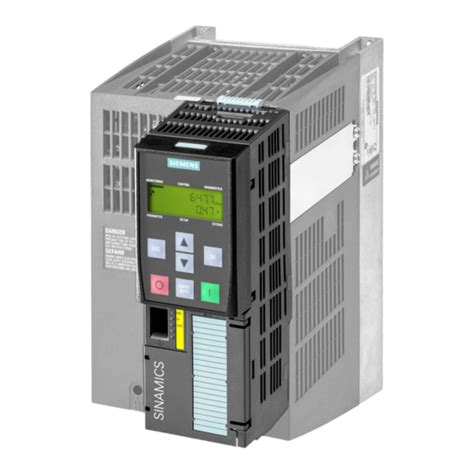 Siemens Sinamics G Inverter Function Manual Manualslib