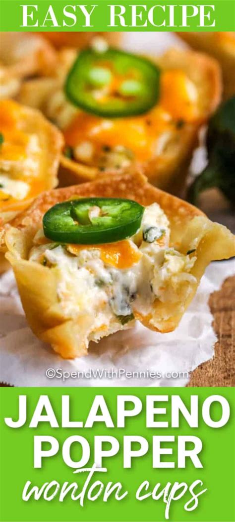 Jalapeno Popper Wonton Cups Are A Delicious Appetizer Wonton Cups Are