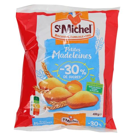 Livraison à domicile St Michel Petites madeleines 30 de sucres 400g