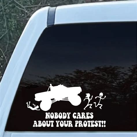 Truck Decal Stickers All Lives Splatter Nobody Cares About Your