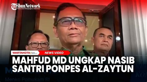 Usai Panji Gumilang Ditetapkan Tersangka Mahfud MD Ungkap Nasib Santri