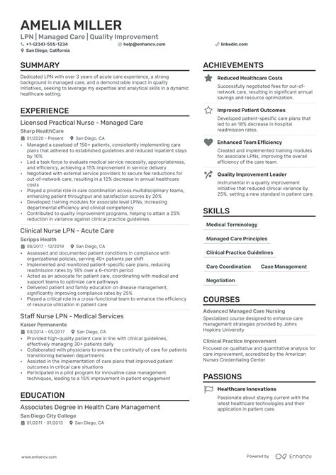 5 Lpn Resume Examples And Guide For 2025